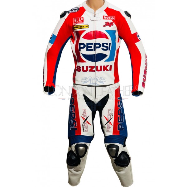 Shwantz Classic Pepsi SUZUKI Limited Edition Motorcycle Race Leathers Shwantz Classic Pepsi SUZUKI Limited Edition Motorcycle Race Leathers